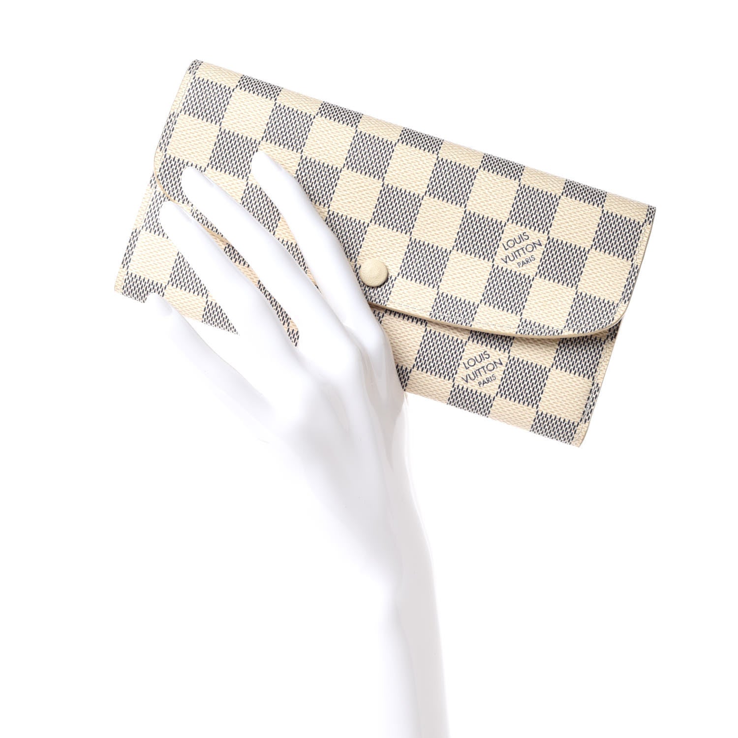 Louis Vuitton Damier Azur Emilie Wallet 2 of 10