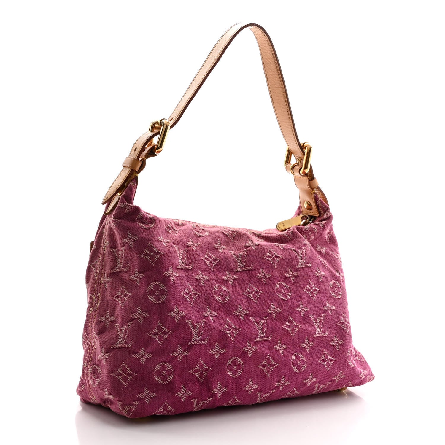 Louis Vuitton Denim Baggy PM Fuchsia 3 of 12