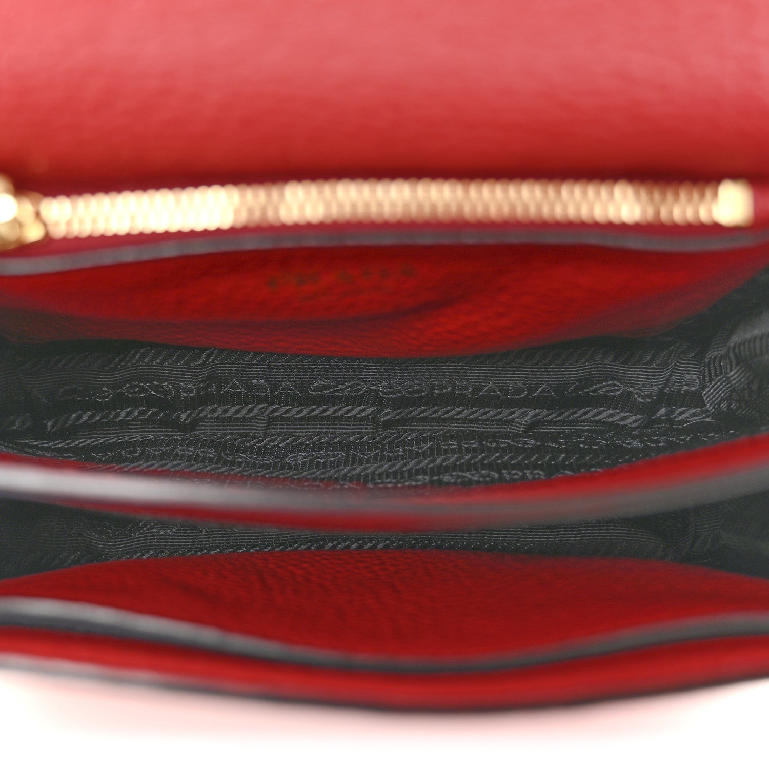 Prada Vitello Daino Flap Crossbody Rosso 5 of 16