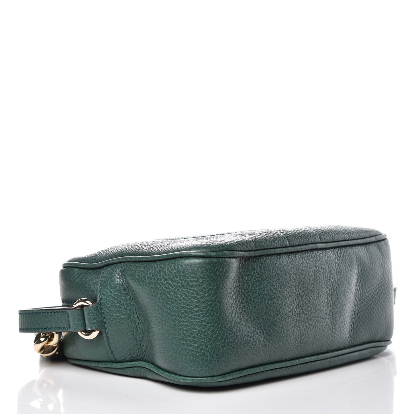 Pebbled Calfskin Small Soho Disco Bag Emerald Green
