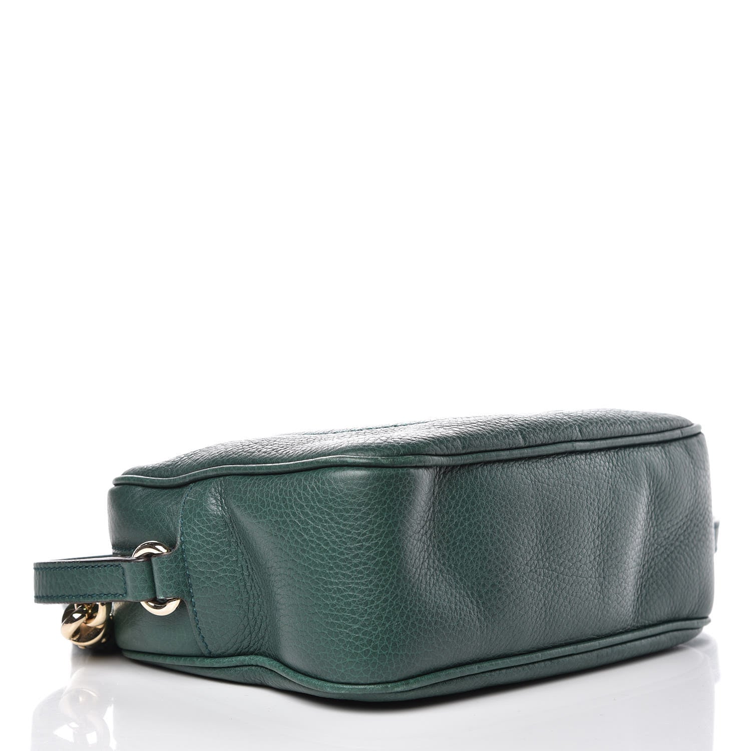 Gucci Pebbled Calfskin Small Soho Disco Bag Emerald Green 4 of 10