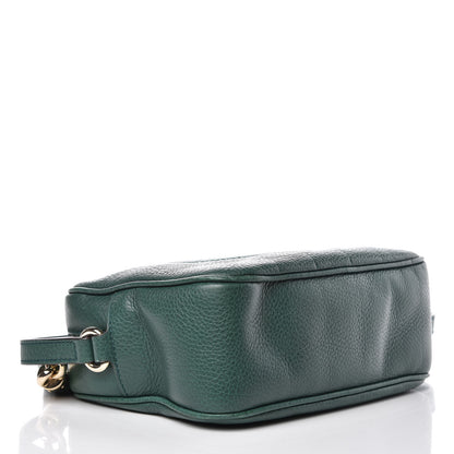 Gucci Pebbled Calfskin Small Soho Disco Bag Emerald Green 4 of 10