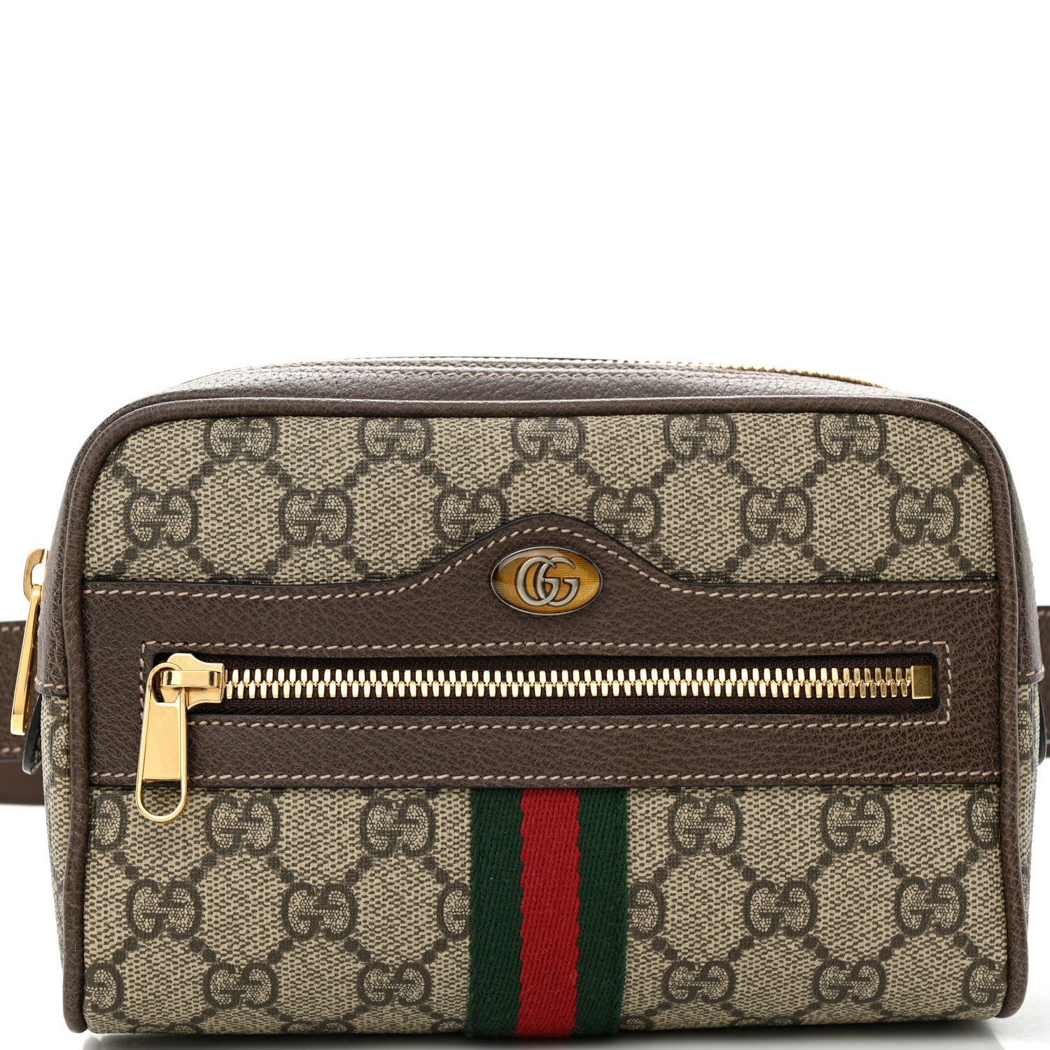Gucci GG Supreme Monogram Web Small Ophidia Belt Bag 75 30 Dark Brown 8 of 10