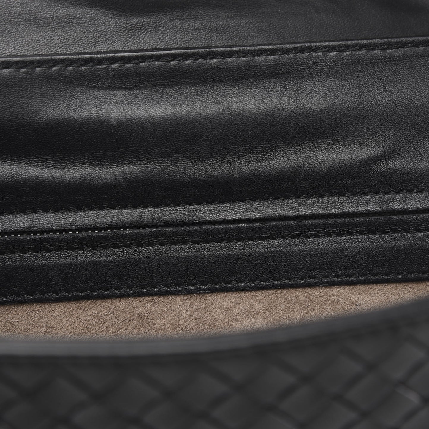 Nappa Intrecciato Rialto Shoulder Bag Black