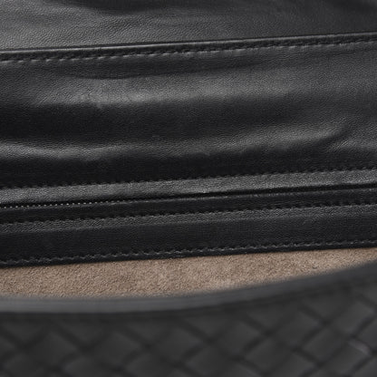 Bottega Veneta Nappa Intrecciato Rialto Shoulder Bag Black 8 of 13