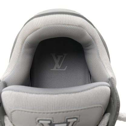 Louis Vuitton Calfskin Womens LV Trainer Maxi Sneakers 38 Gris 8 of 10