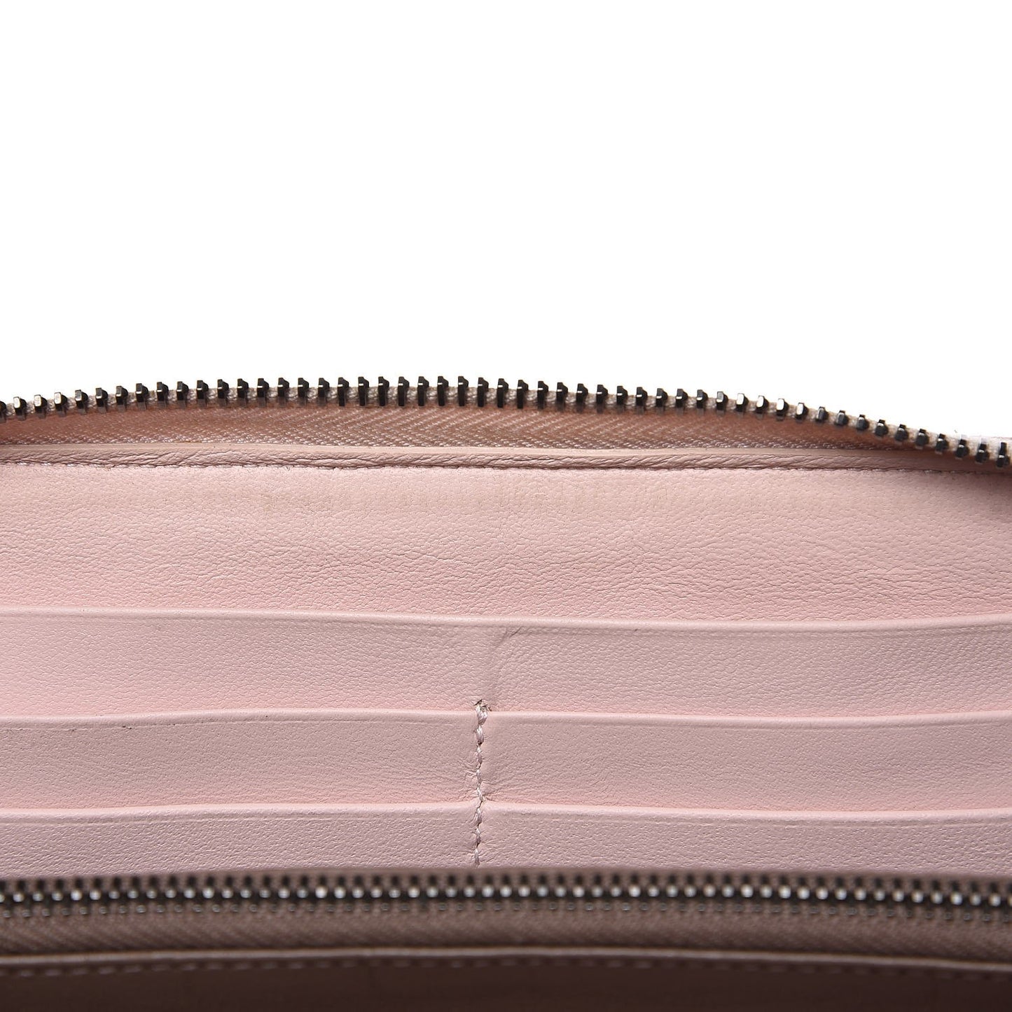 Nappa Intrecciato Zip Around Wallet Lotus