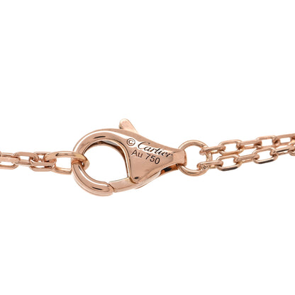Cartier 18K Pink Gold 2 Diamond LOVE Necklace 4 of 5