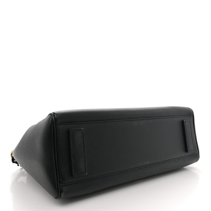 Versace Grained Calfskin Large La Medusa Top Handle Bag Black Lilac 4 of 10