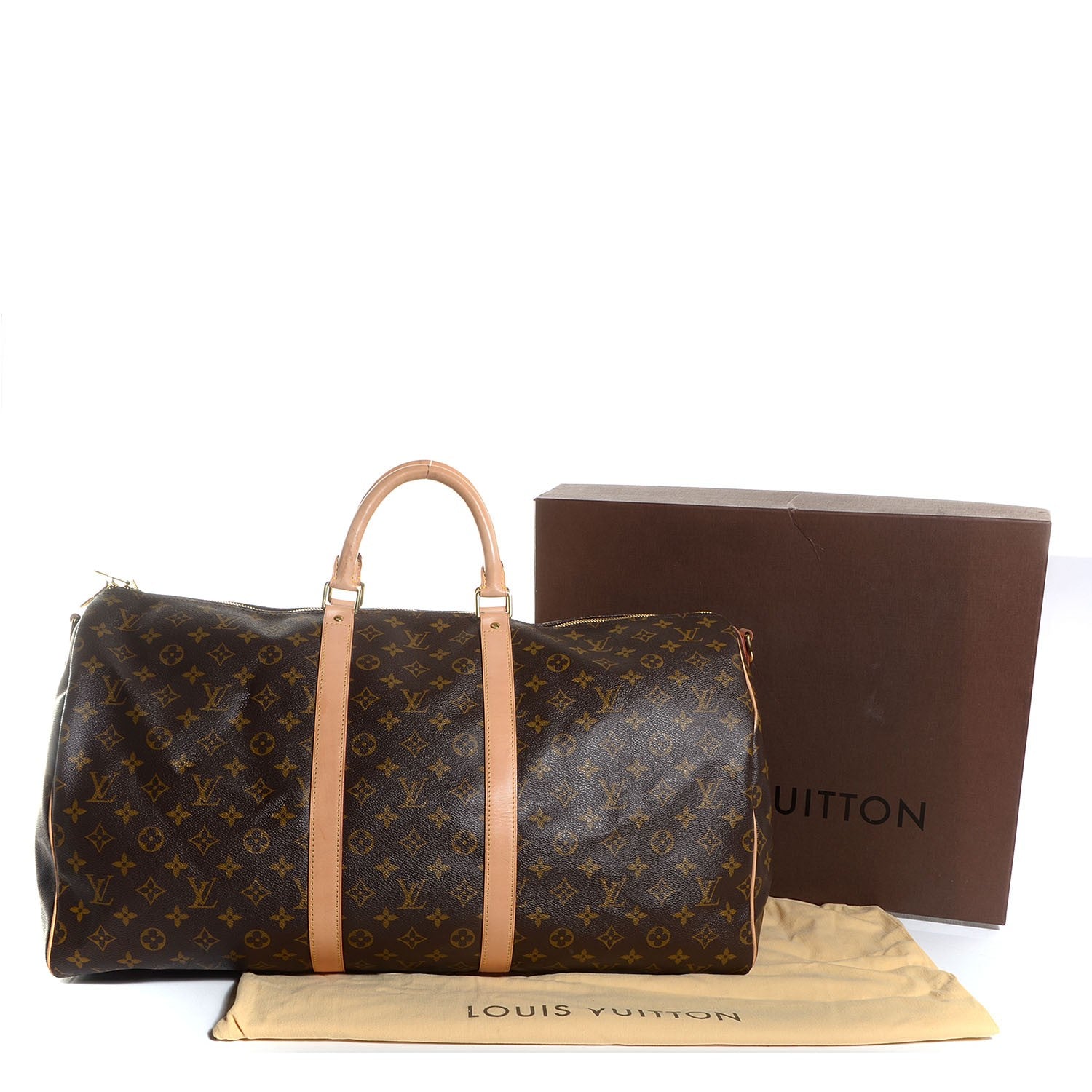 Louis Vuitton Monogram Keepall Bandouliere 55 3 of 9