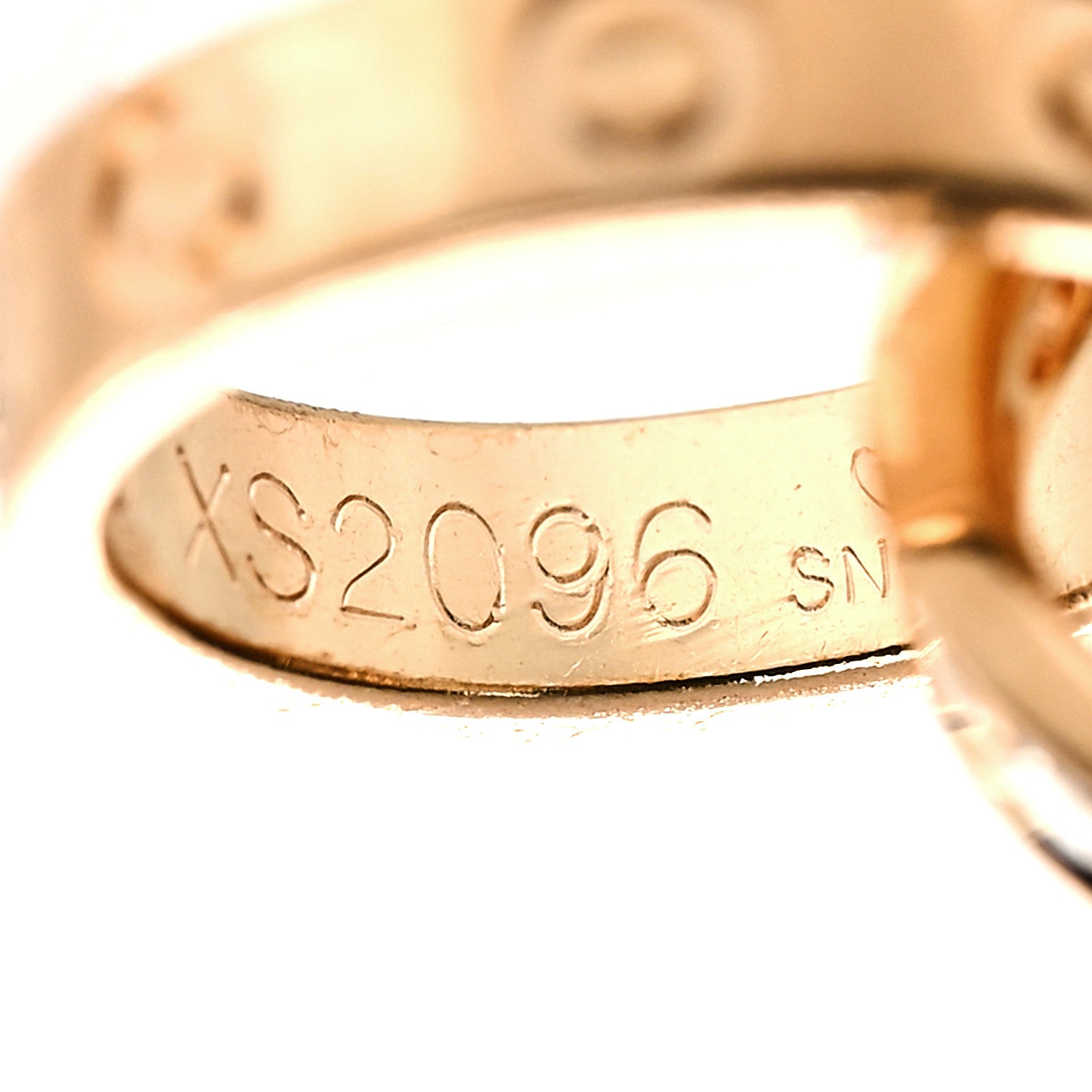 Cartier 18K Pink Gold Diamond Interlocking LOVE Necklace 8 of 8