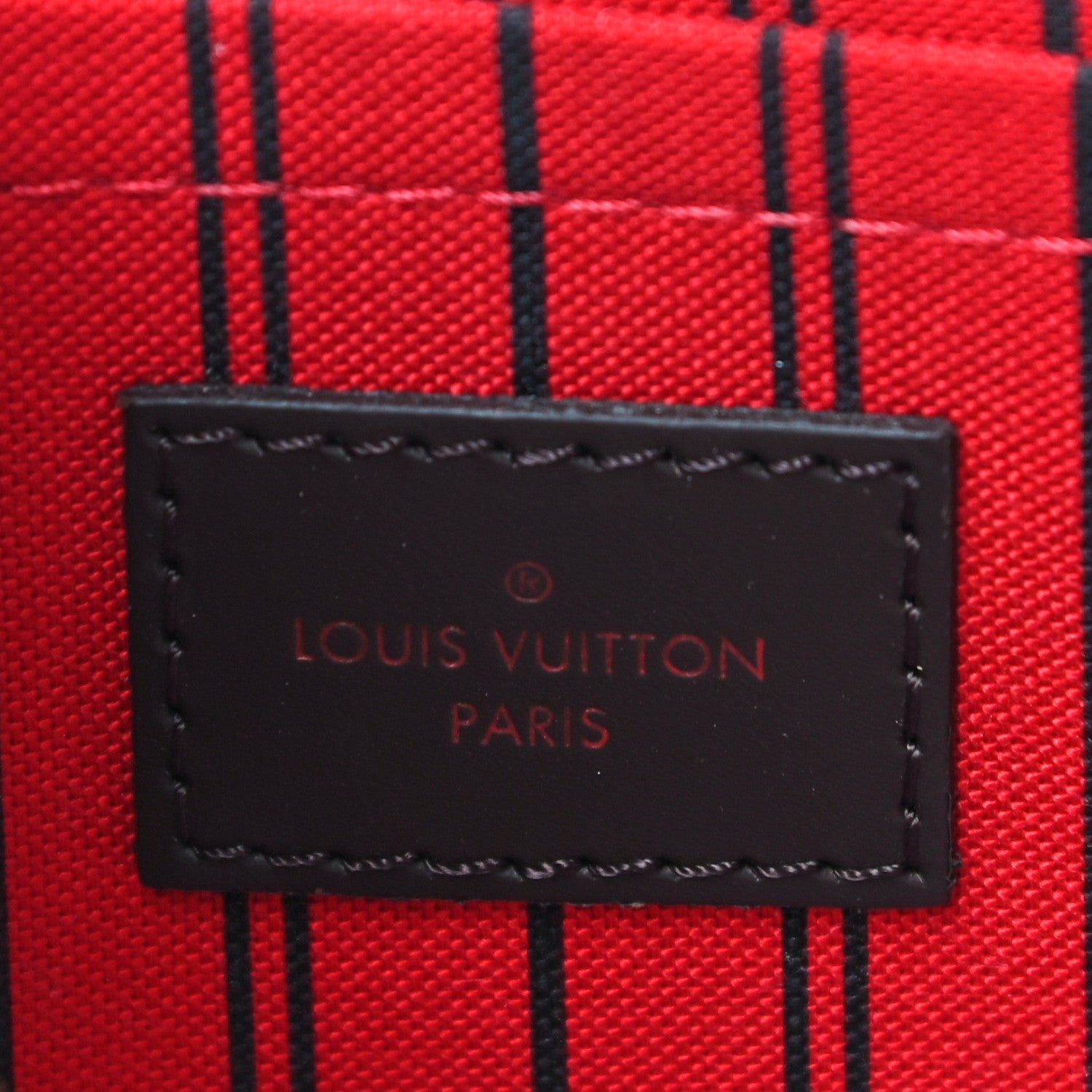Louis Vuitton Damier Ebene Neverfull MM GM Pochette 6 of 9