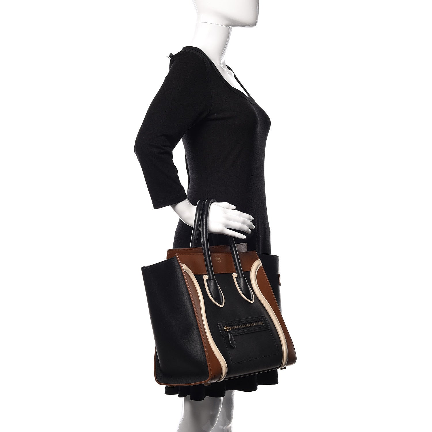 Celine Smooth Calfskin Mini Tri-Color Luggage Multicolor 2 of 12