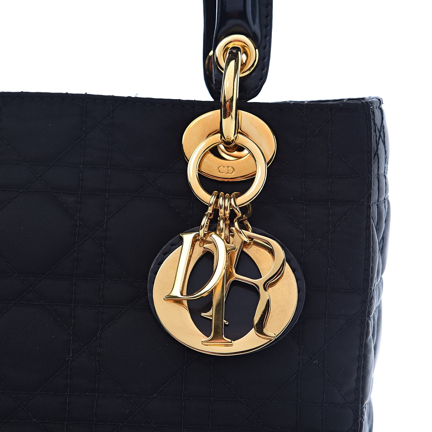 Christian Dior Nylon Cannage Medium Lady Dior Black 18 of 18