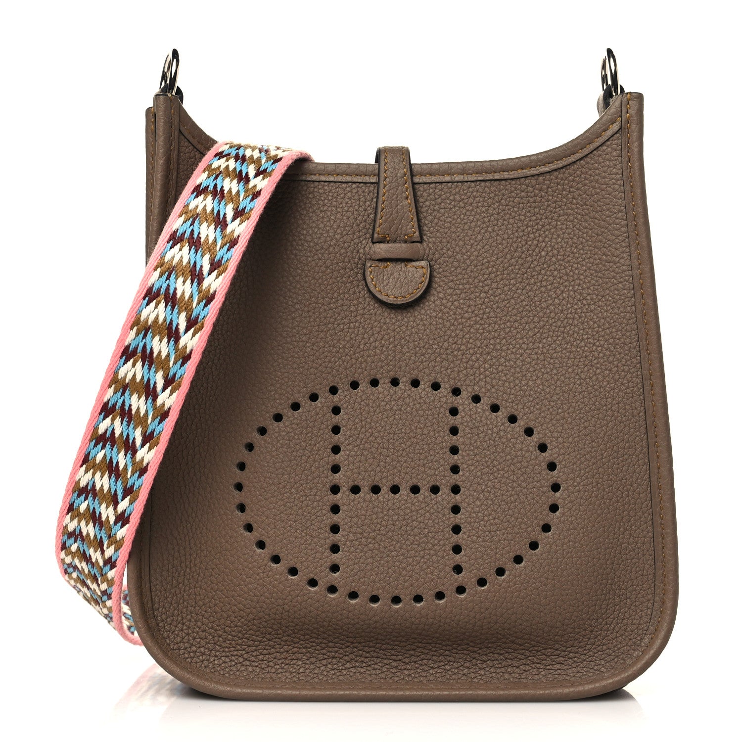 Hermes Taurillon Maurice Zigzag Evelyne TPM Beige Weimar 1 of 8