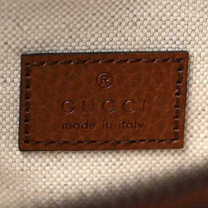 Gucci New Denim GG Monogram Dollar Calfskin Web Retro Interlocking G Belt Bag Blue Tea Cuir Epilog 6 of 10