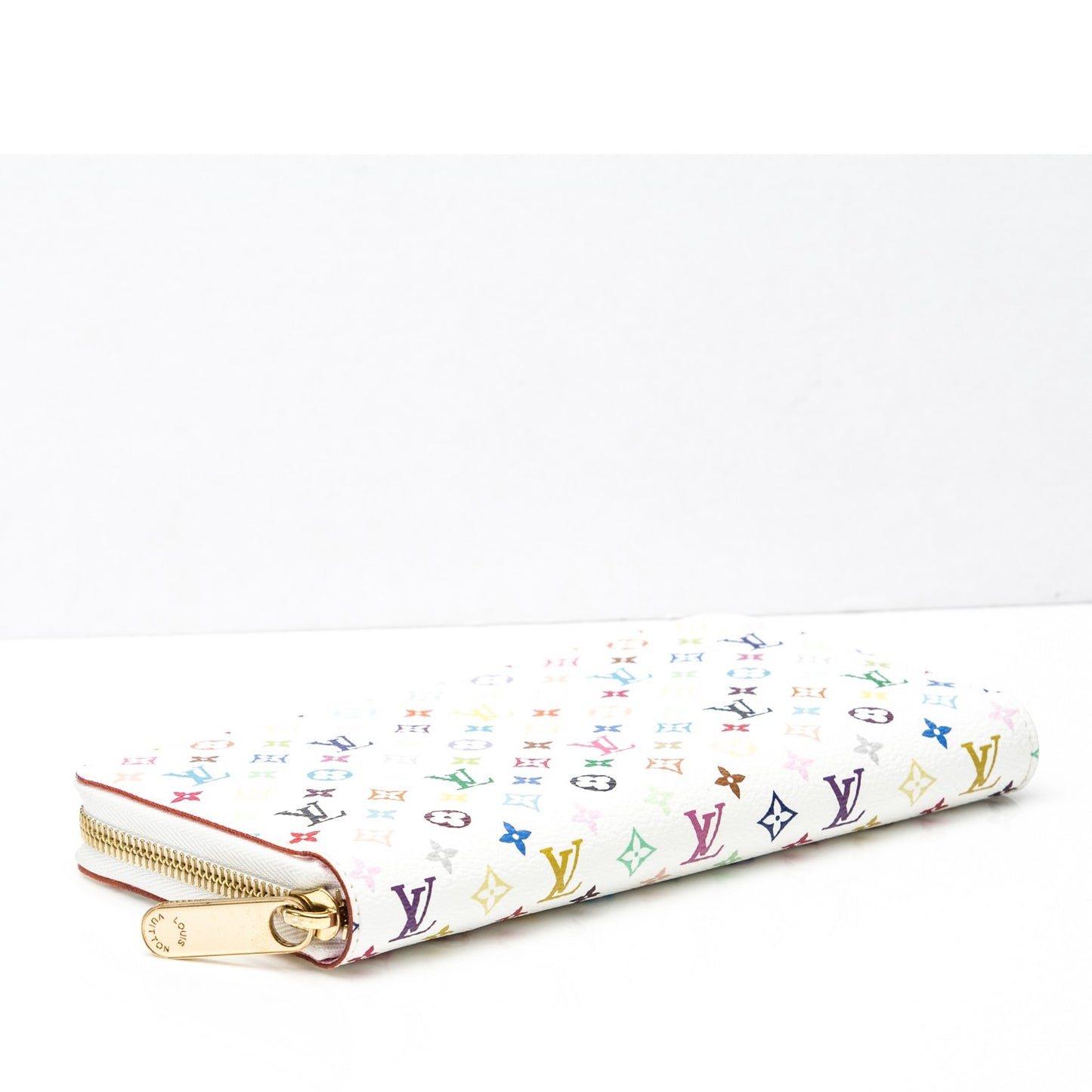 Monogram Multicolor Zippy Wallet White Litchi