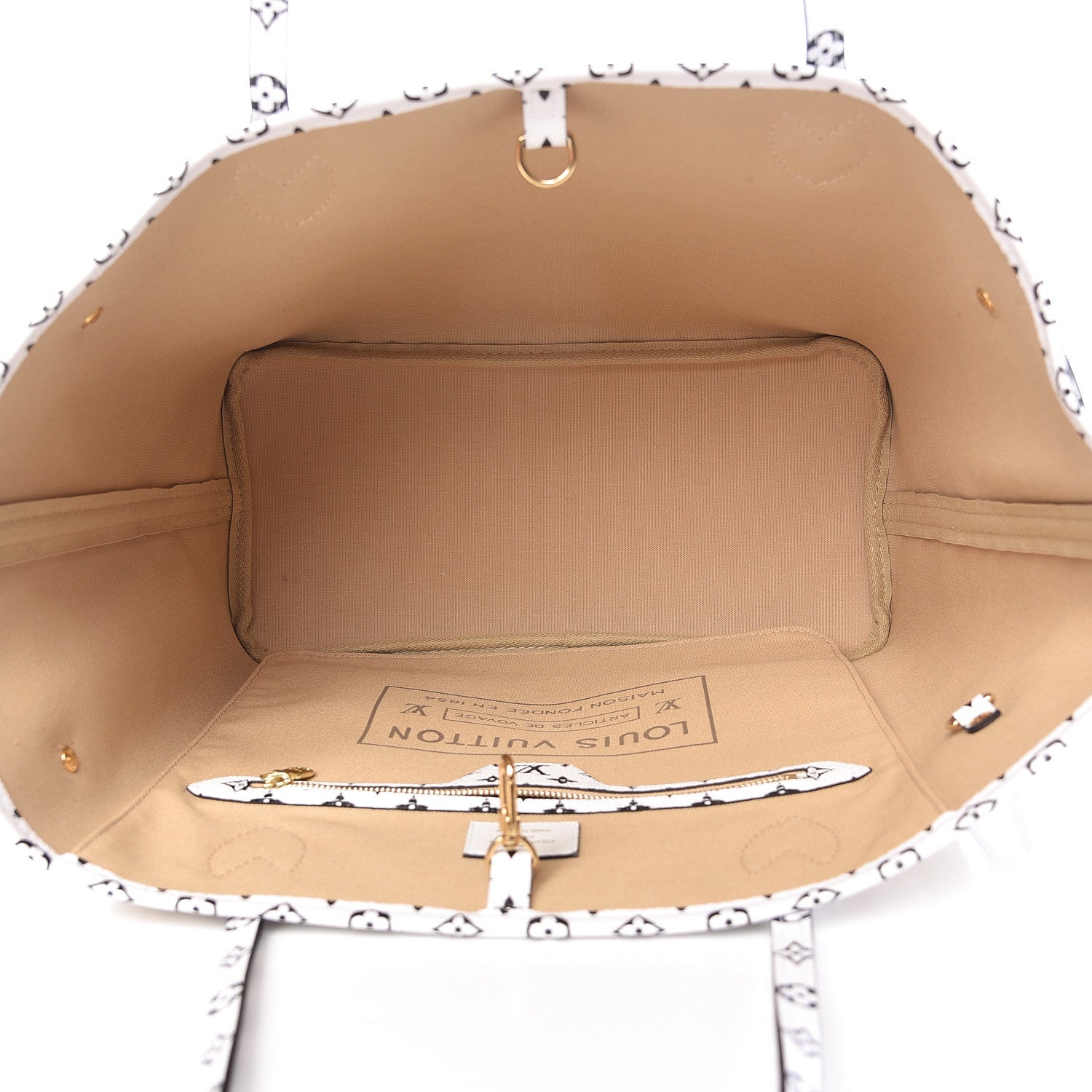 Louis Vuitton Monogram Giant Neverfull MM Kaki 5 of 9