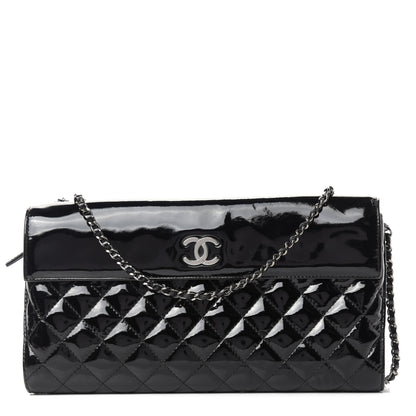Chanel Patent Quilted Double Sided Crossbody Bag Black 1 of 10
