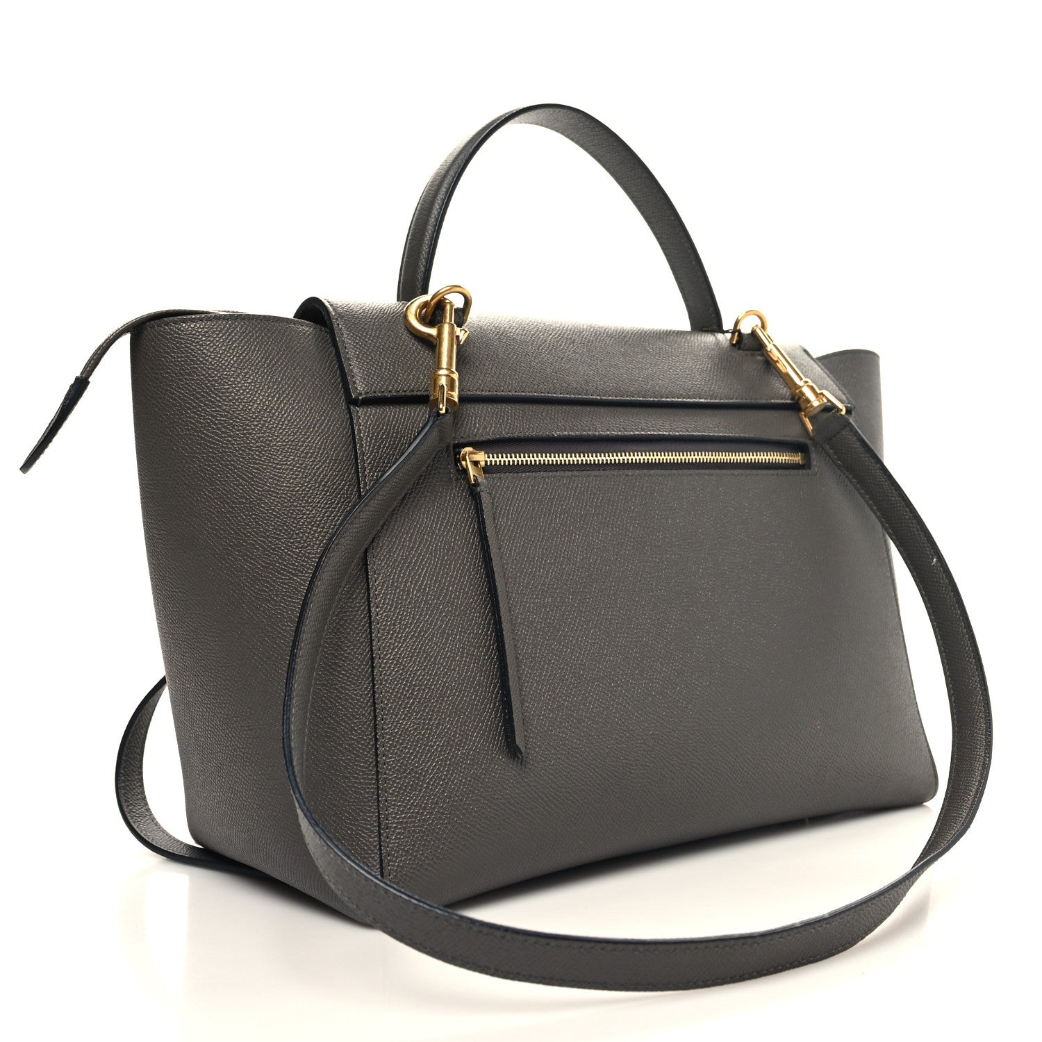 Celine Grained Calfskin Mini Belt Bag Grey 3 of 14