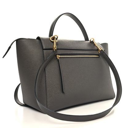 Celine Grained Calfskin Mini Belt Bag Grey 3 of 14