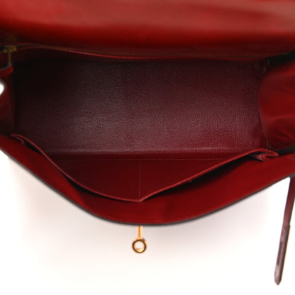 Hermes Box Kelly Retourne 32 Rouge H 5 of 14