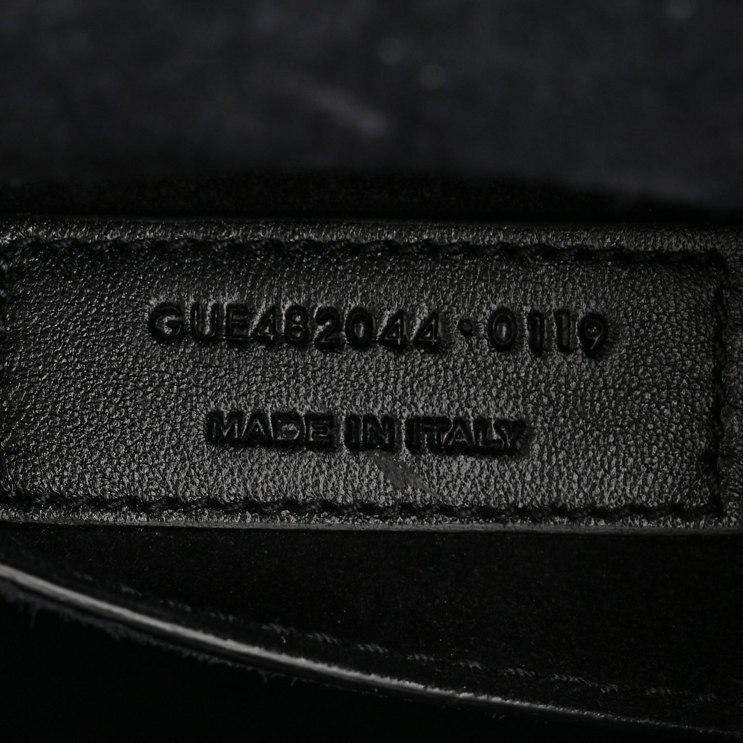 Calfskin Crocodile Embossed Medium Bellechasse Satchel Black