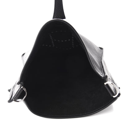 Hermes Taurillon Clemence Evelyne III PM Black 5 of 10