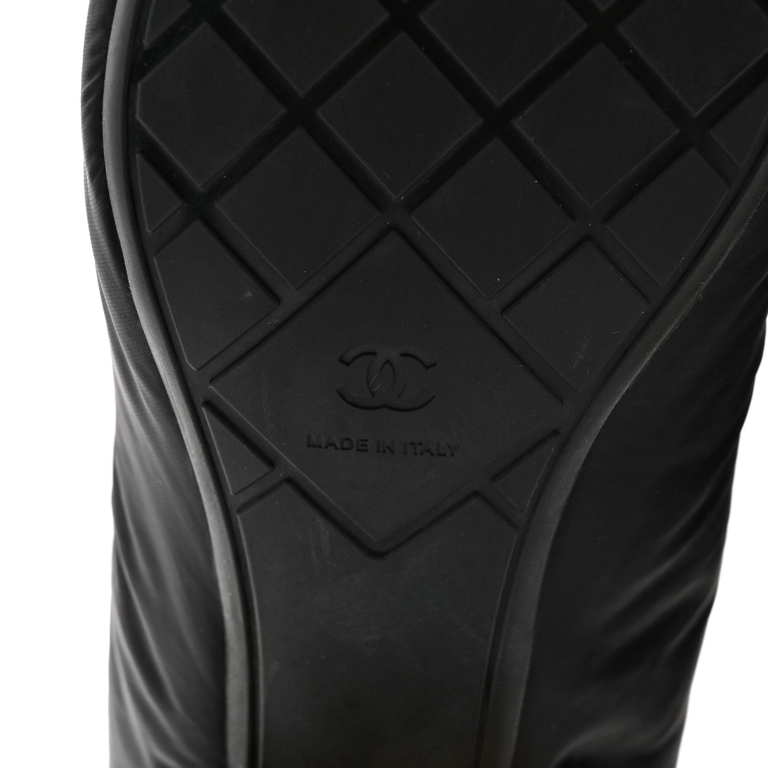 Chanel Mixed Fibers Lambskin Patent Calfskin Convertible High Boots 39 Black 7 of 9
