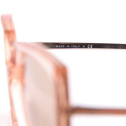 Chanel 18K Pink Gold Mirror Square Sunglasses 6051 Pink 5 of 7