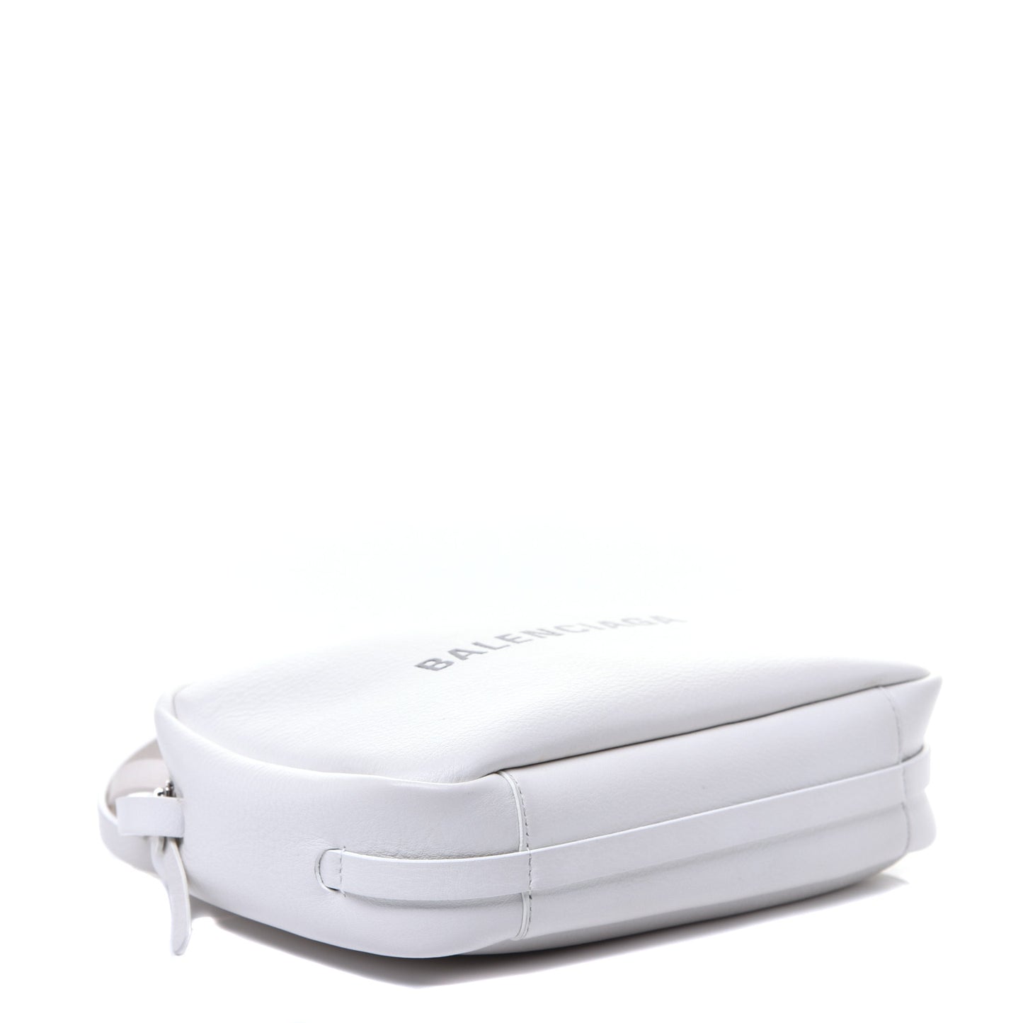 Smooth Calfskin Double Sided Logo S Everyday Camera Bag White