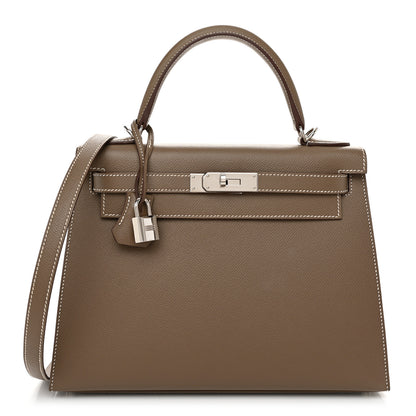 Hermes Epsom Kelly Sellier 28 Etoupe 1 of 13