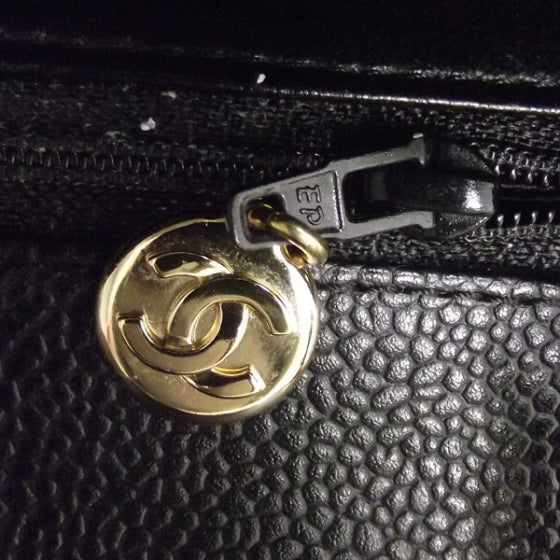 Caviar Quilted Mini Flap Bag Black