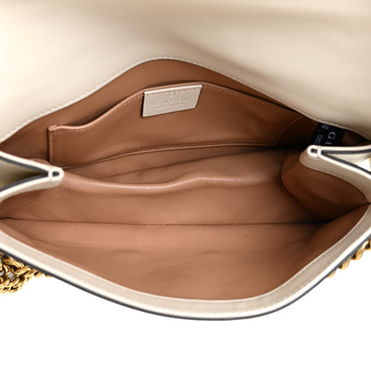 Gucci Nappa Pearl Studded Mini Queen Margaret Broadway Shoulder Bag Mystic White 5 of 11