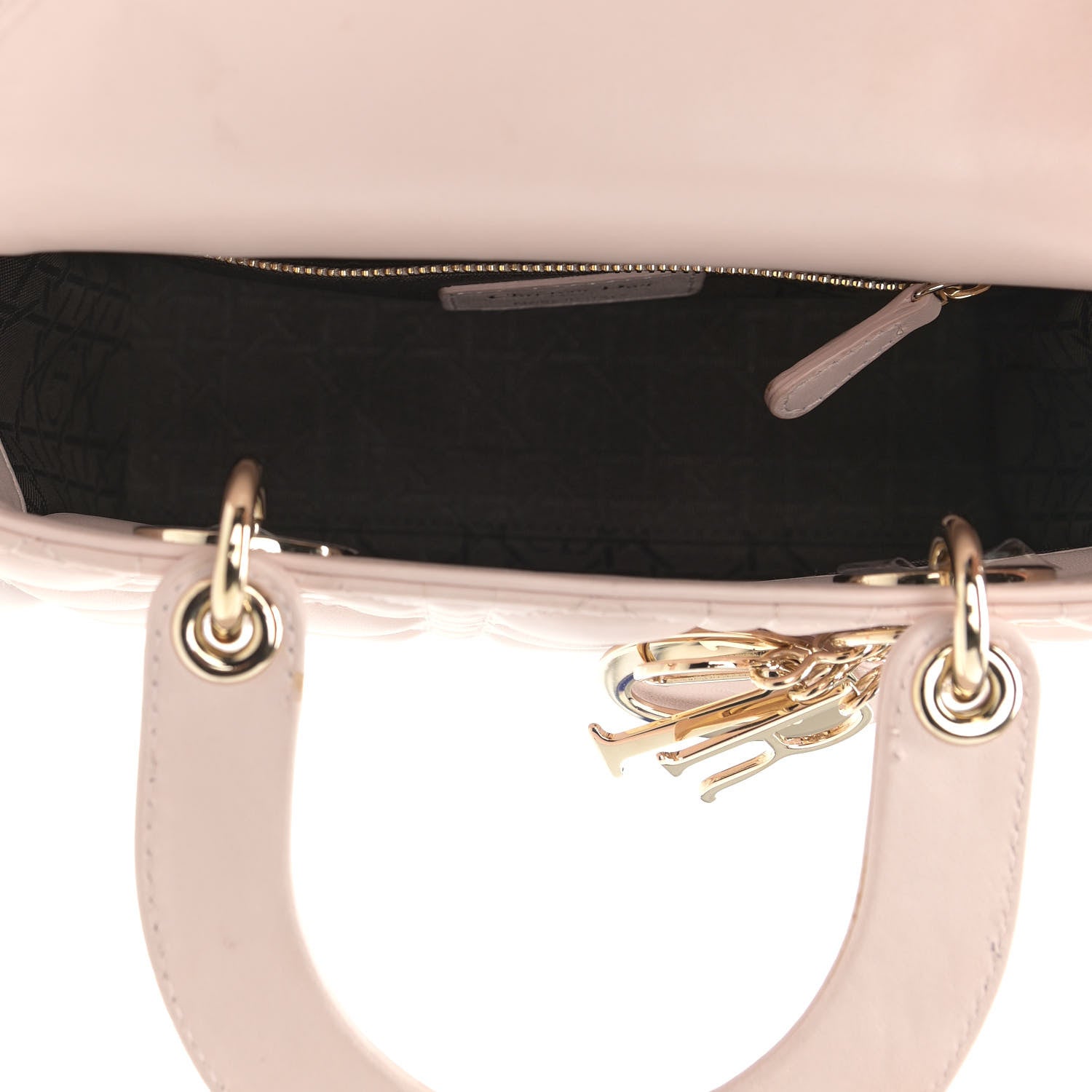 Christian Dior Lambskin Cannage Small Lady Dior Pink 5 of 15