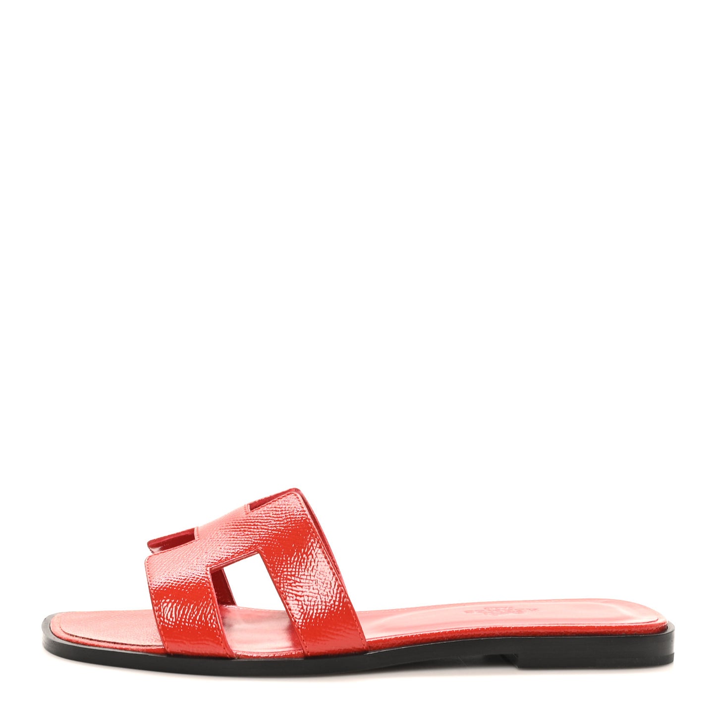 Patent Epsom Oran Sandals 37.5 Jasper Rouge