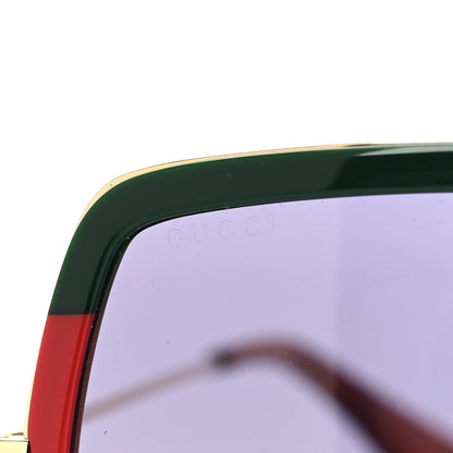 Gucci Square Frame Web GG0106S Sunglasses Tortoise 7 of 7