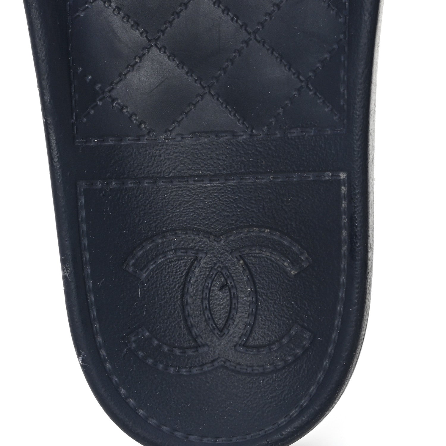 Chanel Rubber CC Flat Slide Sandals 36 Pink Red 8 of 9