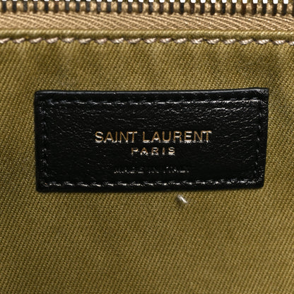 Saint Laurent Canvas Rive Gauche Maxi Tote Fir Green 6 of 10