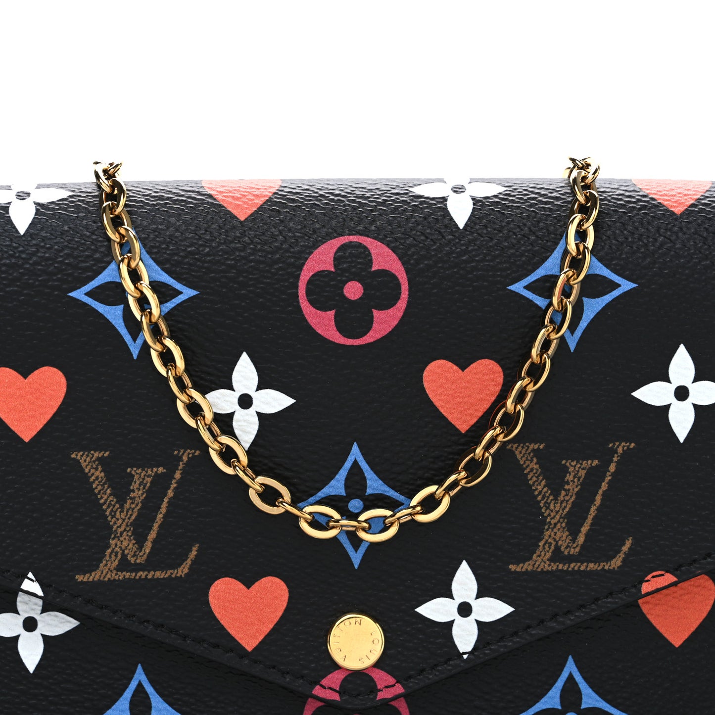 Game On Felicie Chain Wallet Black