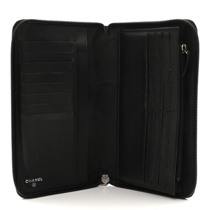 Chanel Caviar Large Timeless CC Zip Around Organizer Wallet Black 5 of 11