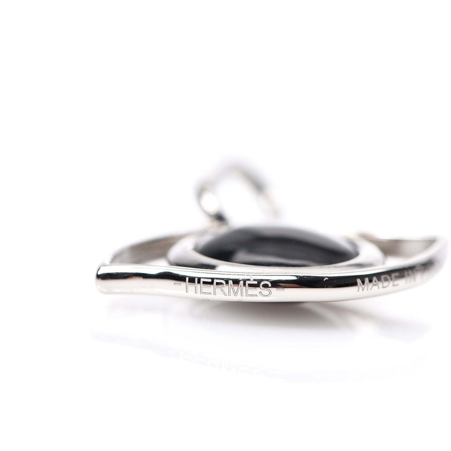 Palladium Onyx Eye Curiosite Charm
