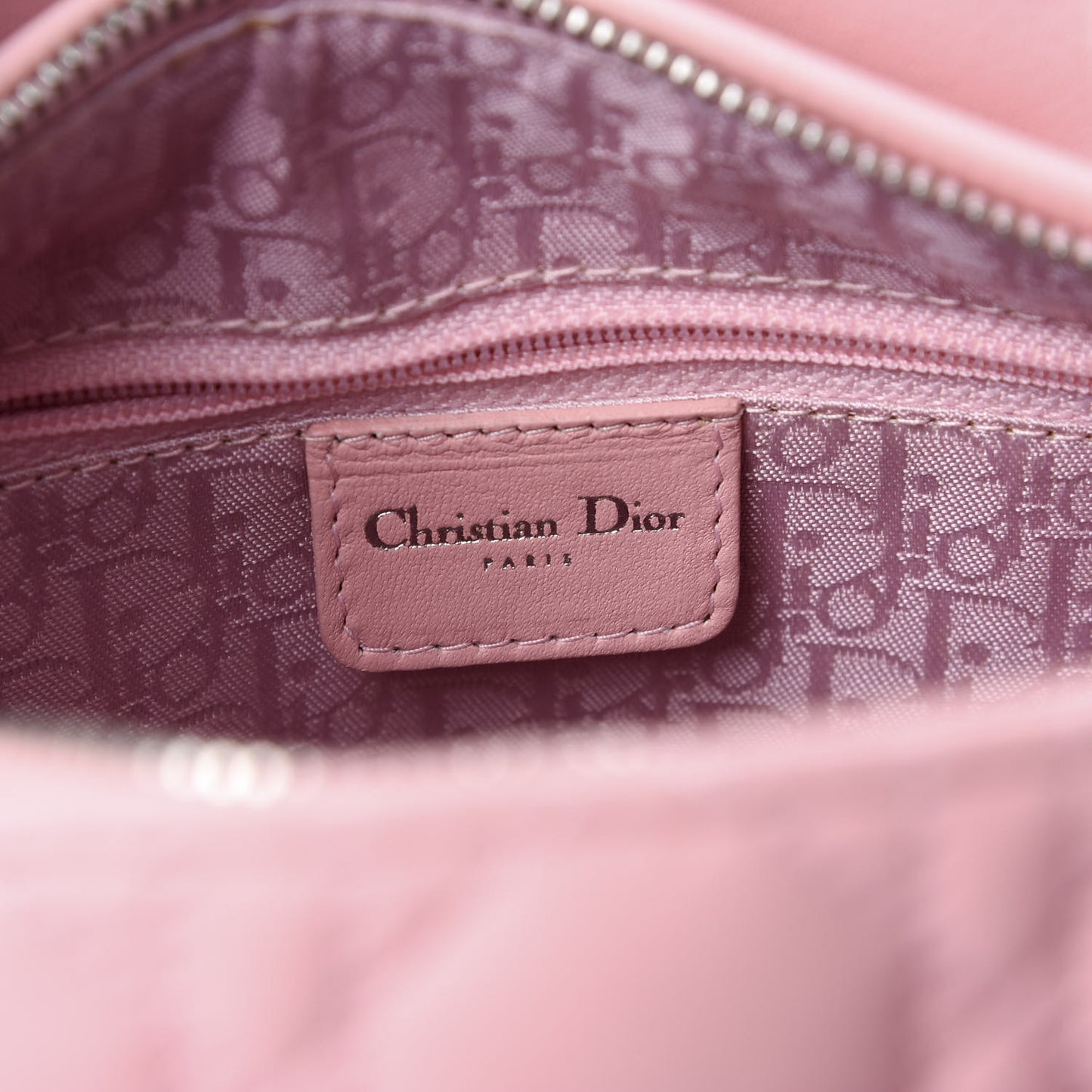 Lambskin Cannage Medium Lady Dior Light Pink