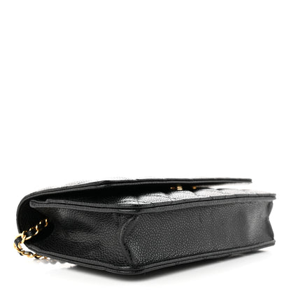 Chanel Caviar Quilted Wallet on Chain WOC Black 4 of 13