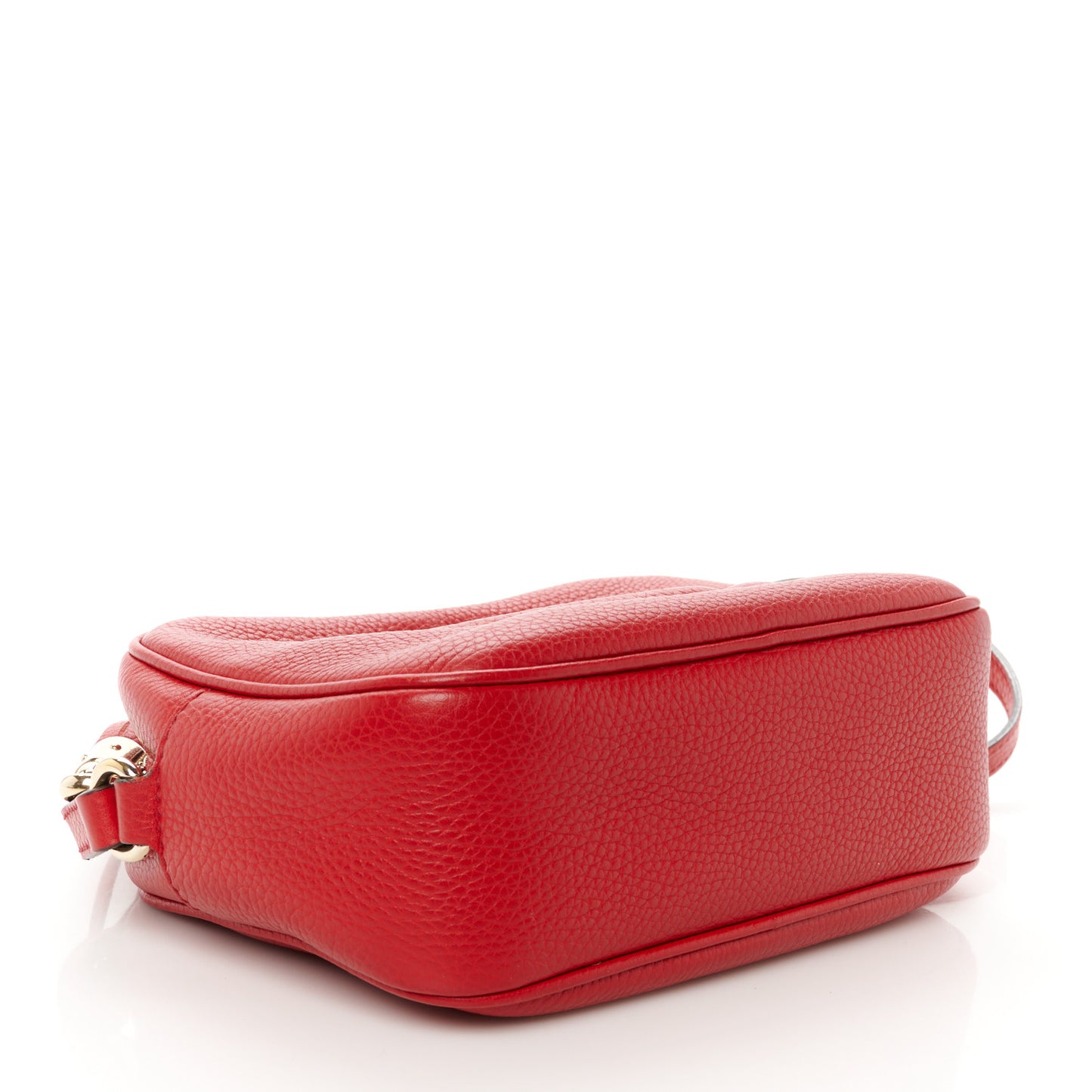 Pebbled Calfskin Small Soho Disco Bag Tabasco Red