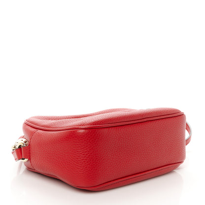 Gucci Pebbled Calfskin Small Soho Disco Bag Tabasco Red 4 of 11