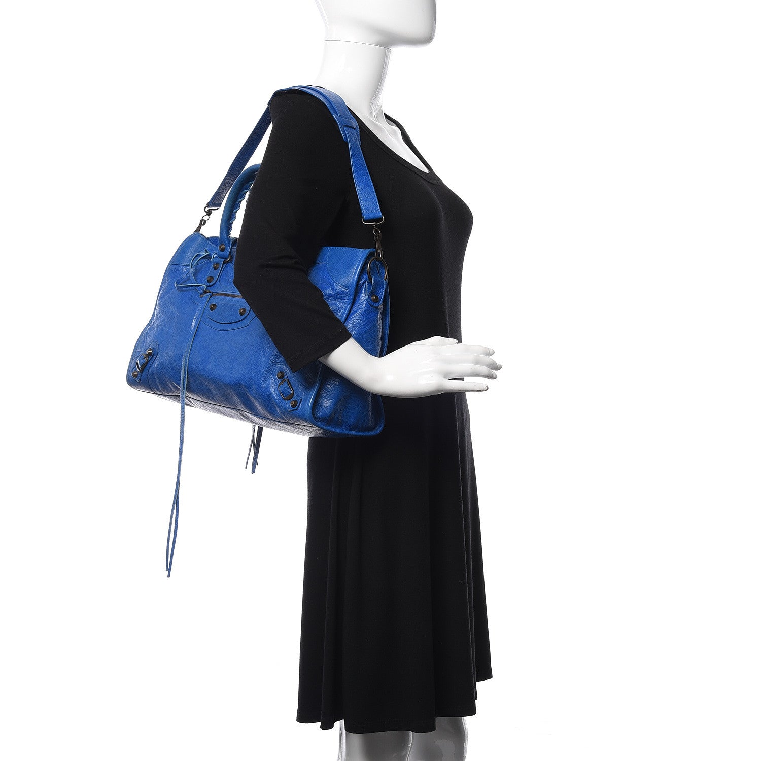 Balenciaga Agneau Classic Hardware City Bleu Lazuli 2 of 10