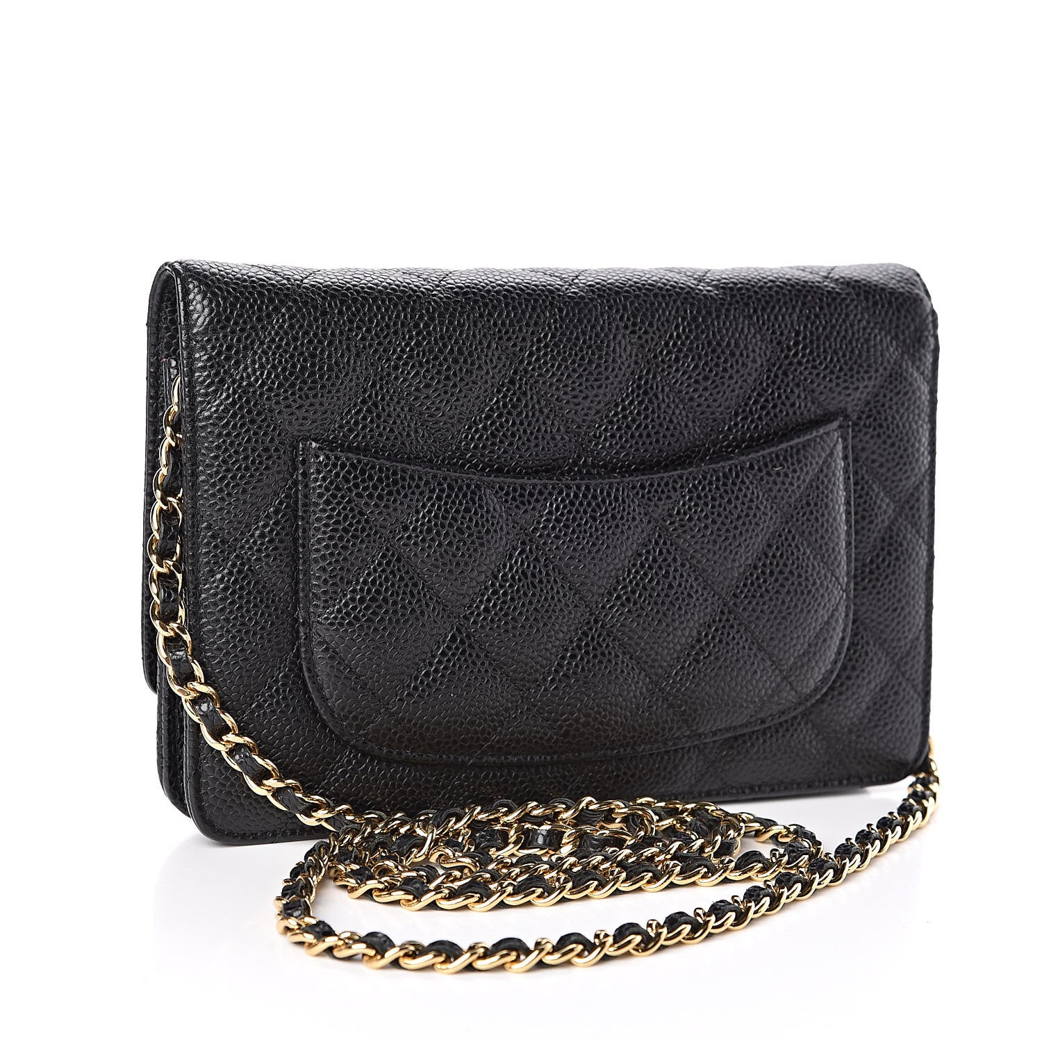 Chanel Caviar Quilted Wallet On Chain WOC Black 3 of 12