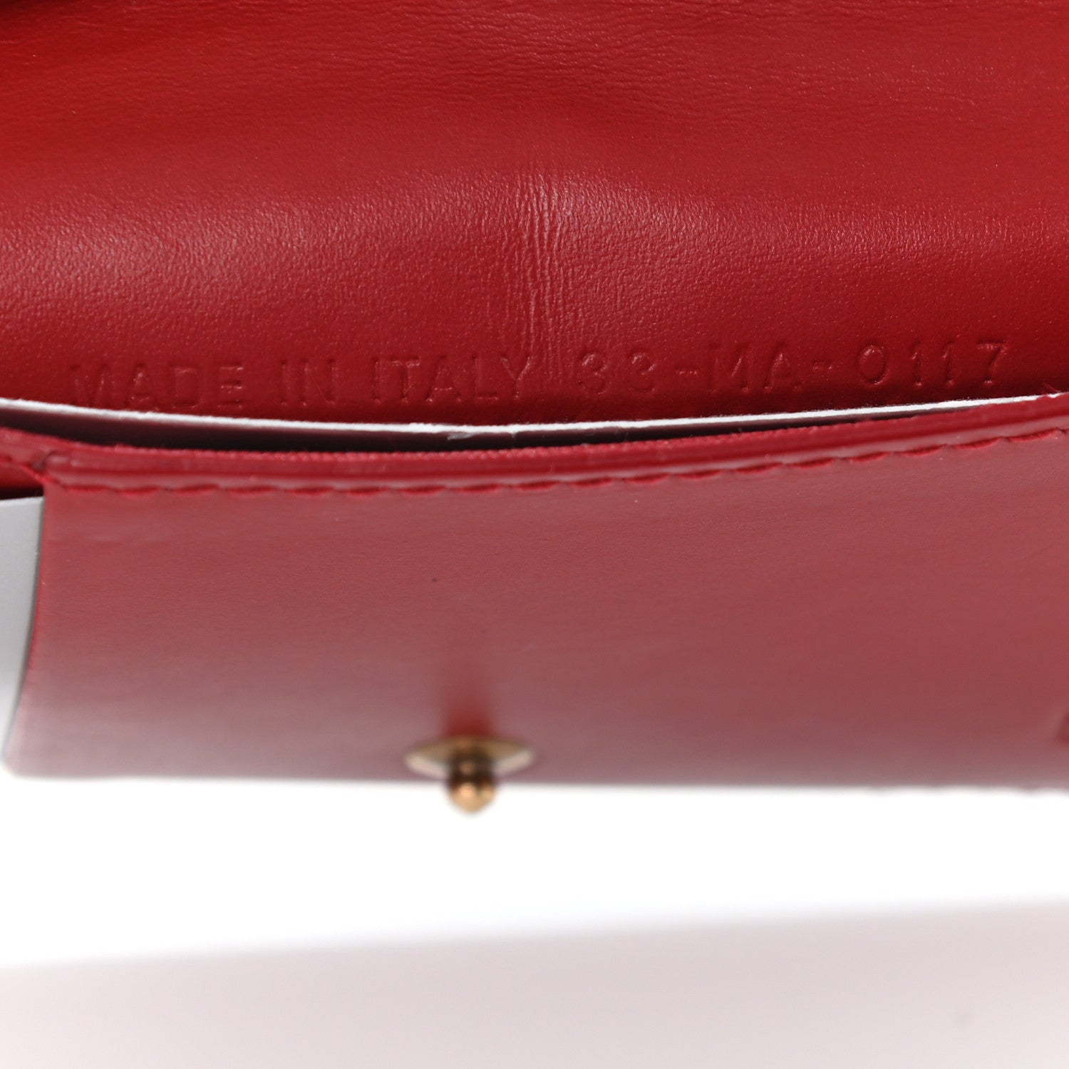 Christian Dior Lambskin Cannage Studded Lady Dior Card Holder Deep Red 7 of 15