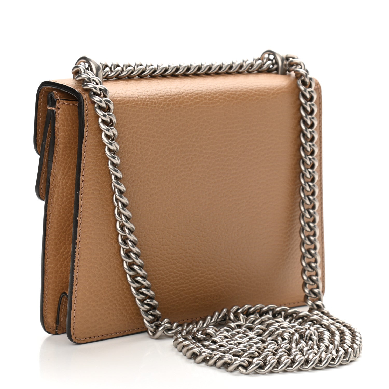 Gucci Dollar Calfskin Crystal Mini Dionysus Shoulder Bag Natural Tan Black Diamond 3 of 11